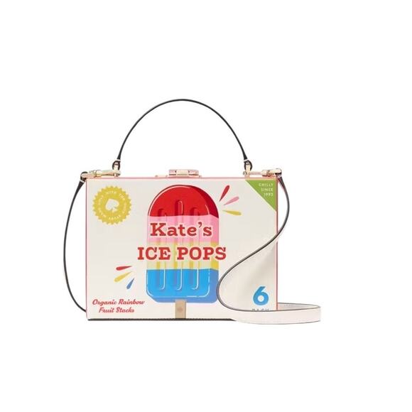 Kate Spade New York Snack Bar Popsicle Leather Multicolor Crossbody Bag NWT - Picture 1 of 6